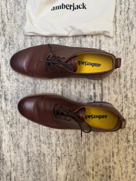 Amberjack The Original Full-Grain Leather Dress Shoe - Size 10 Wide main image 5